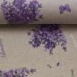 Preview: 50x70 cm Zuschnitt Baumwolle beschichtet Lavendel auf Natur by Swafing